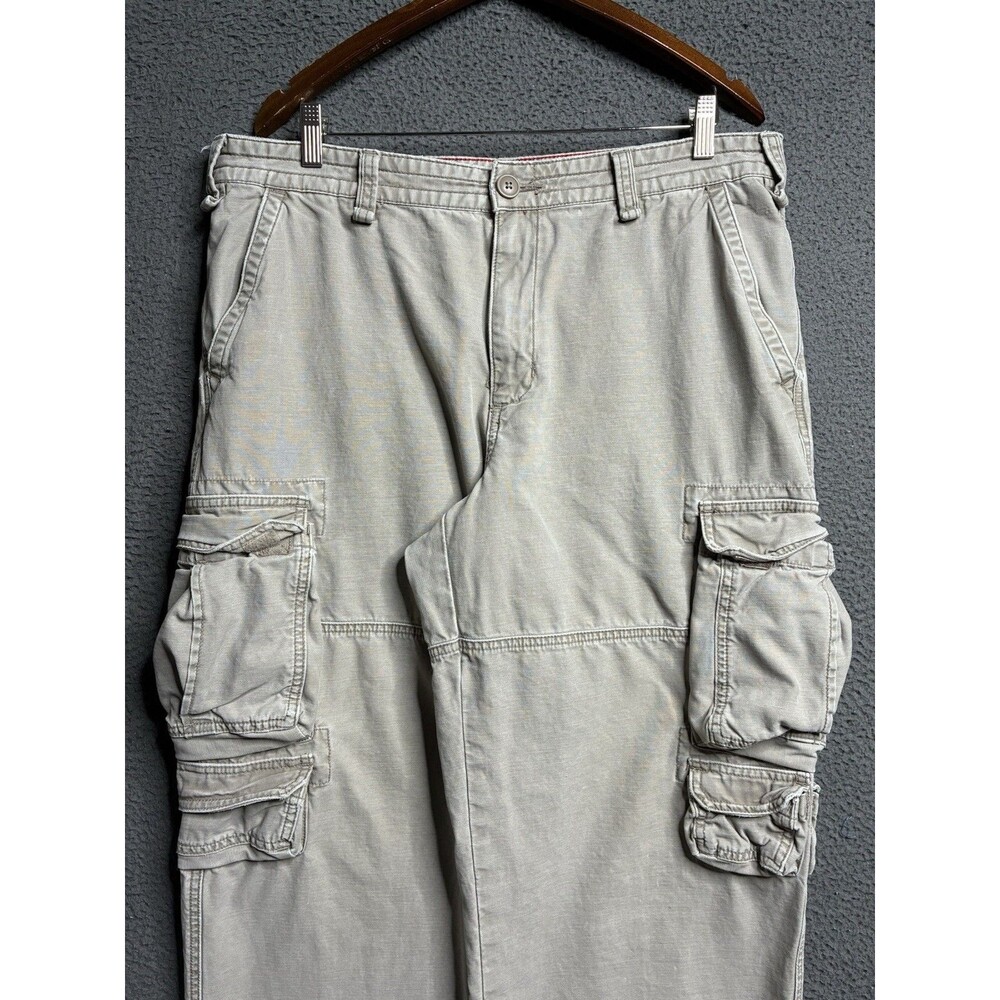 VTG Mossimo Cargo Pants Men 36x28.5 Tactical Utility Y2K Skater Baggy Wide Leg - Picture 2 of 16